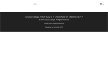 Tablet Screenshot of graciescottage.com